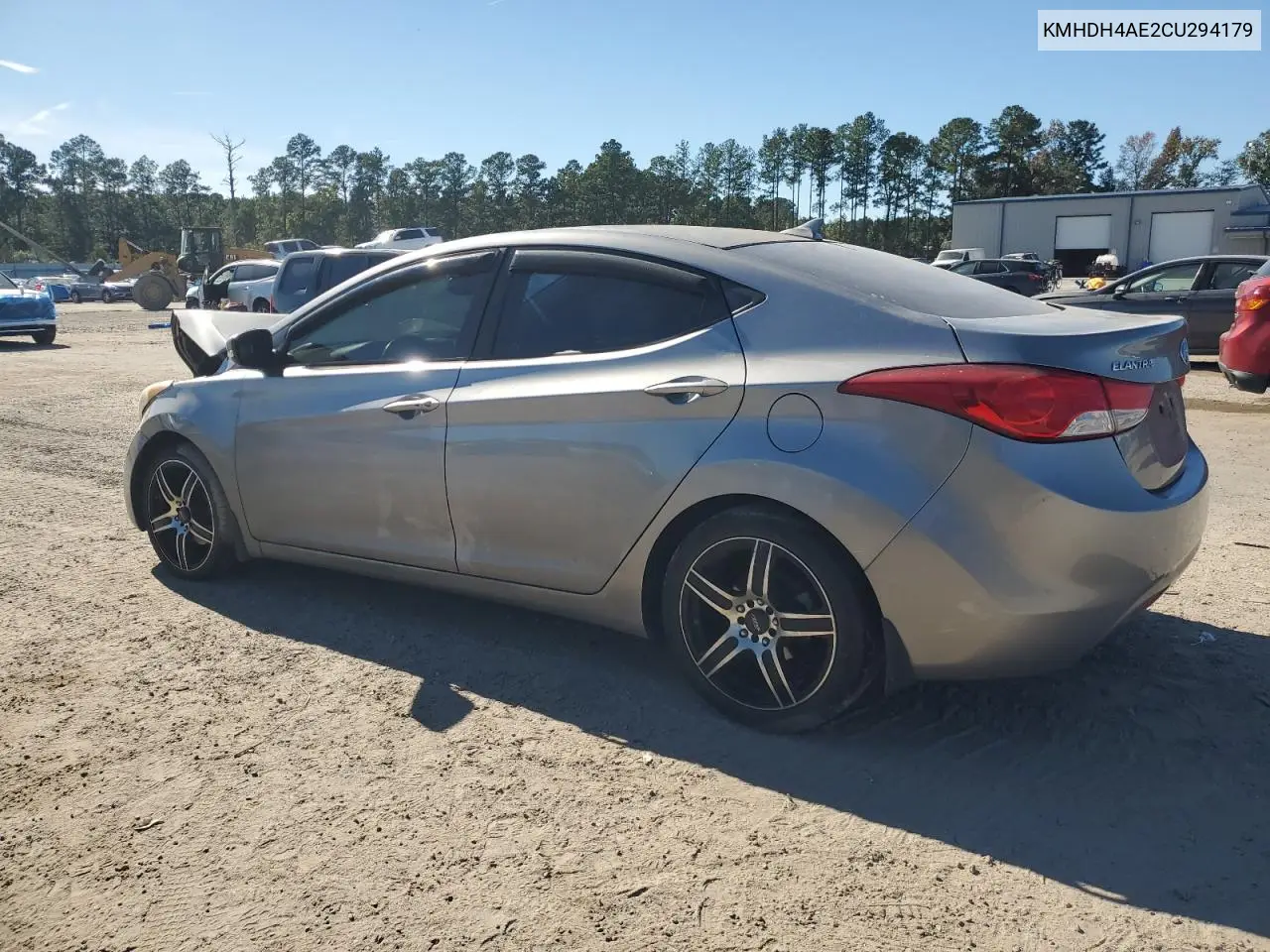 KMHDH4AE2CU294179 2012 Hyundai Elantra Gls