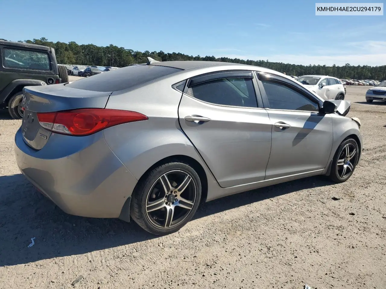 KMHDH4AE2CU294179 2012 Hyundai Elantra Gls