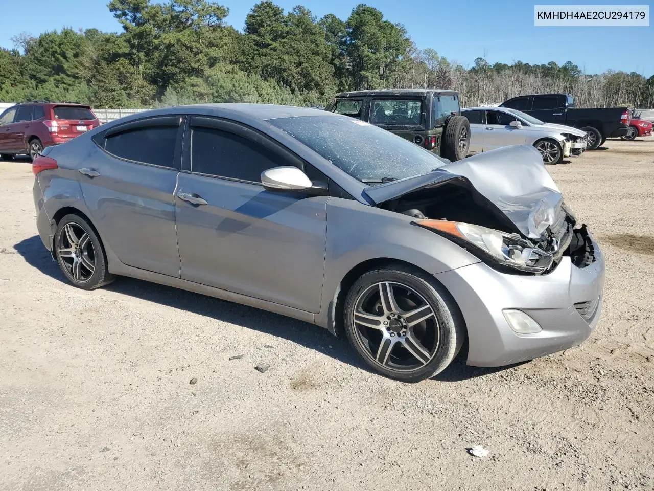 KMHDH4AE2CU294179 2012 Hyundai Elantra Gls
