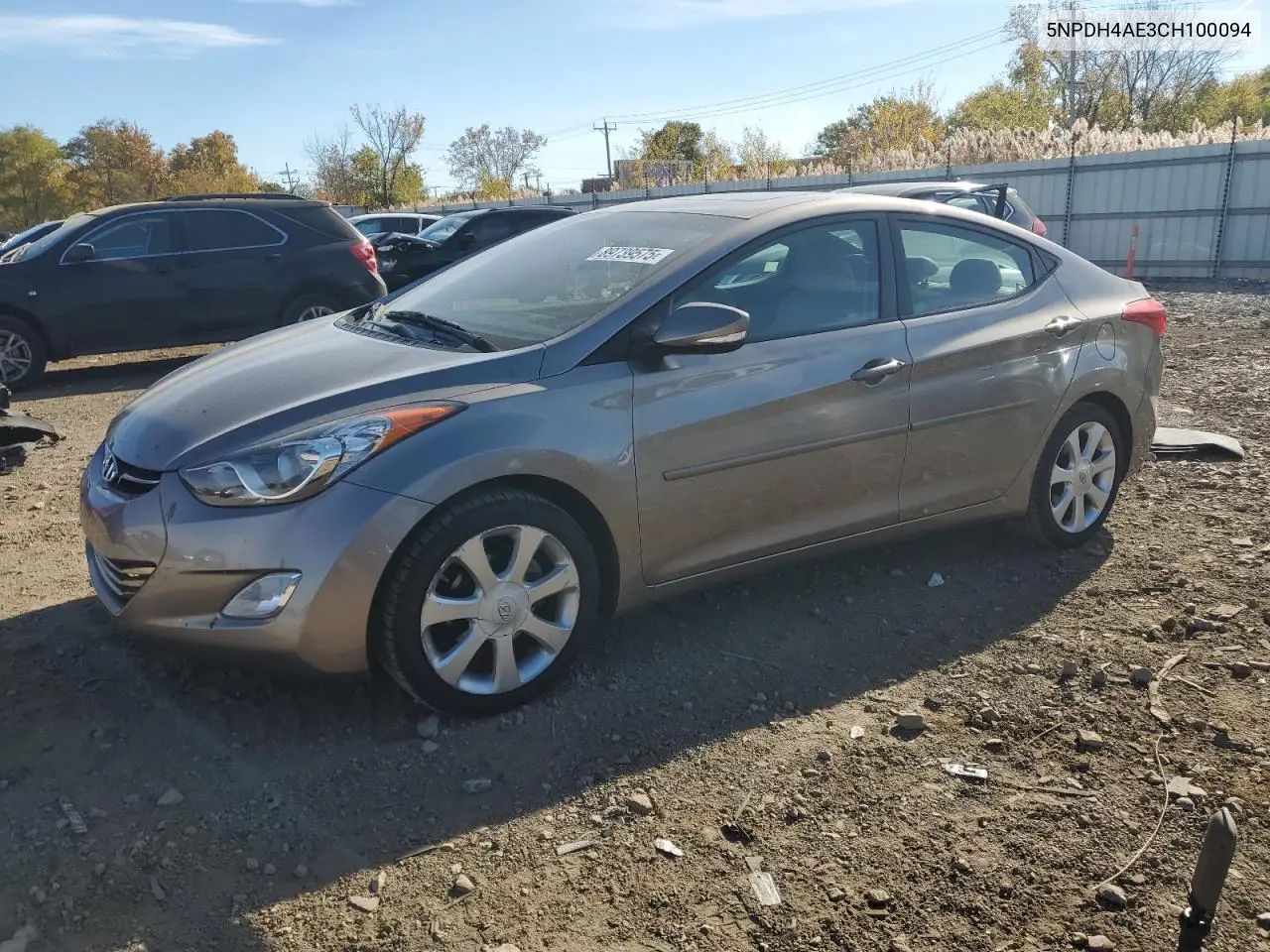 5NPDH4AE3CH100094 2012 Hyundai Elantra Gls