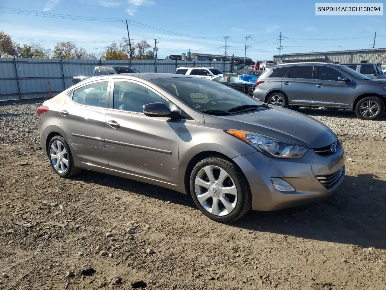 5NPDH4AE3CH100094 2012 Hyundai Elantra Gls