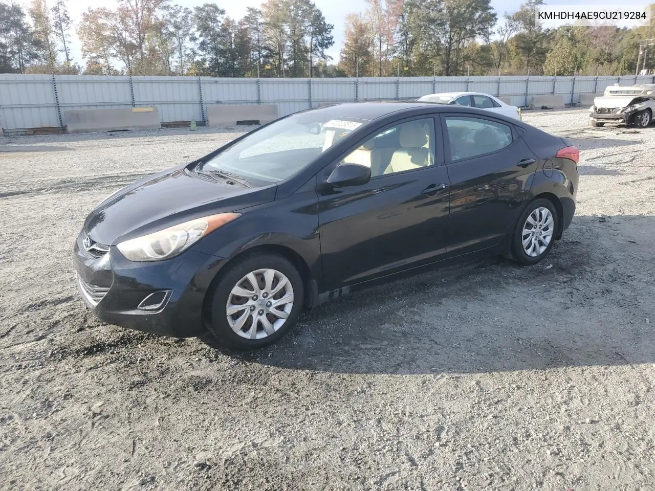 KMHDH4AE9CU219284 2012 Hyundai Elantra Gls