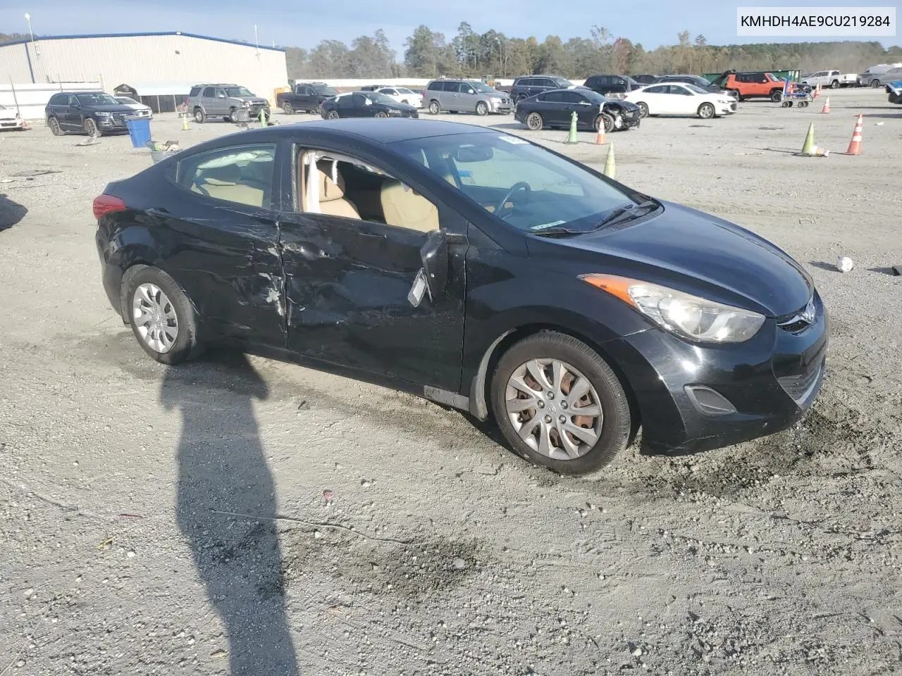 KMHDH4AE9CU219284 2012 Hyundai Elantra Gls