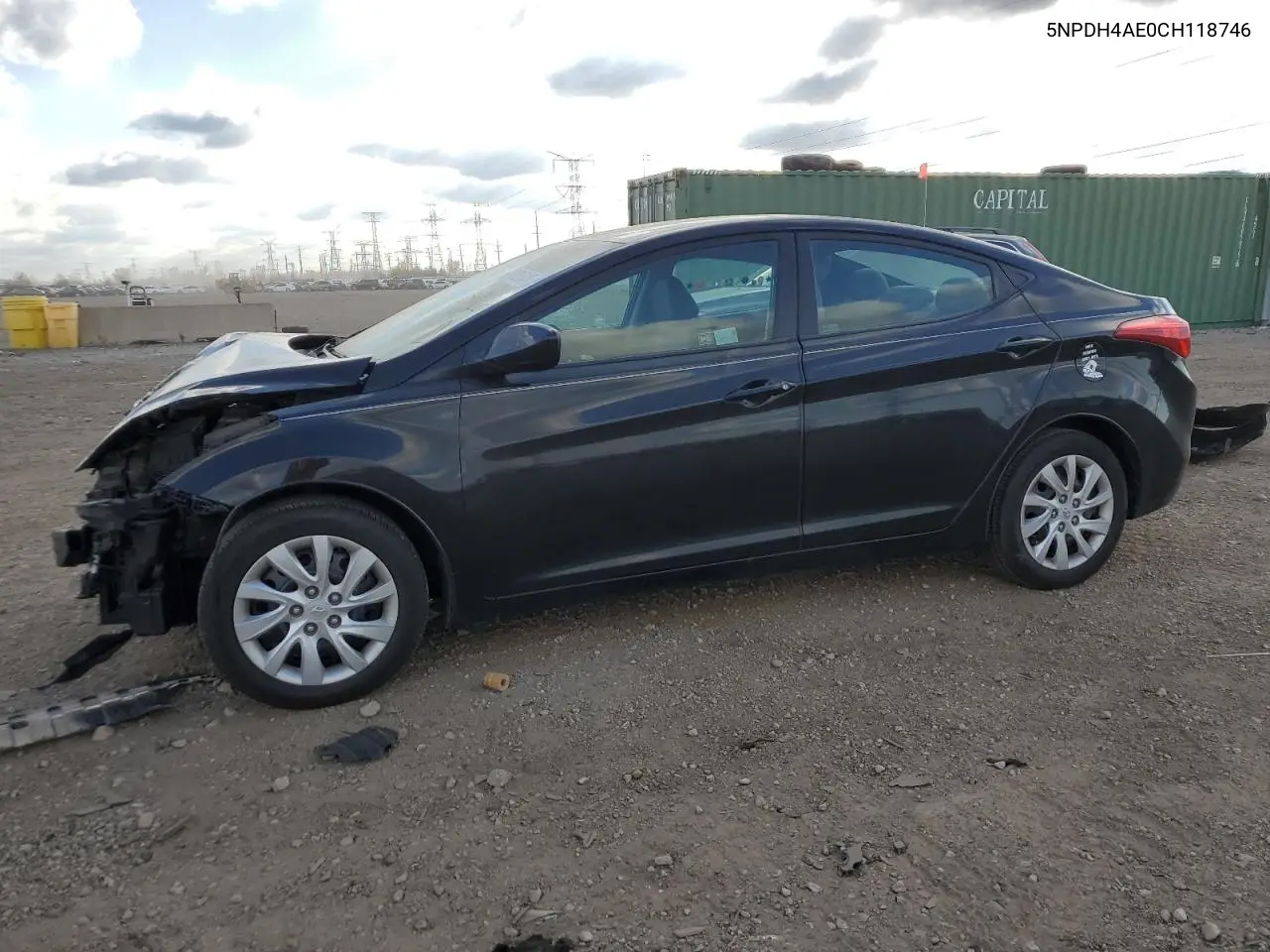 5NPDH4AE0CH118746 2012 Hyundai Elantra Gls