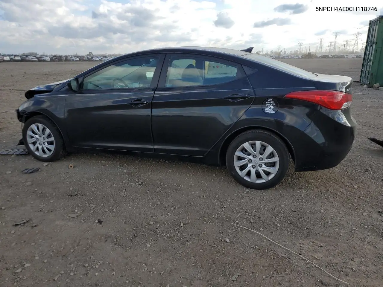 5NPDH4AE0CH118746 2012 Hyundai Elantra Gls