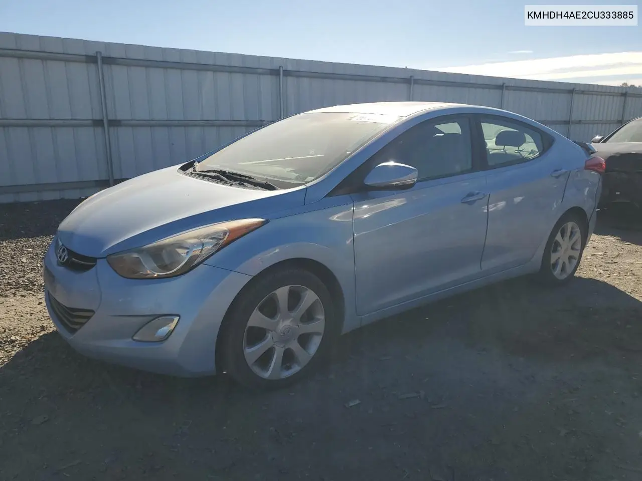 KMHDH4AE2CU333885 2012 Hyundai Elantra Gls