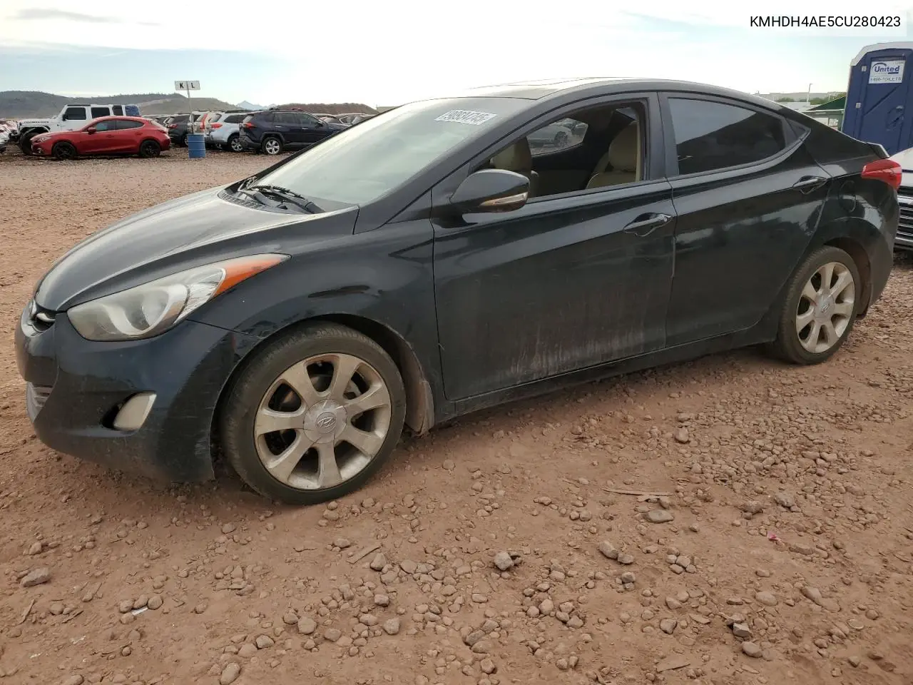 KMHDH4AE5CU280423 2012 Hyundai Elantra Gls
