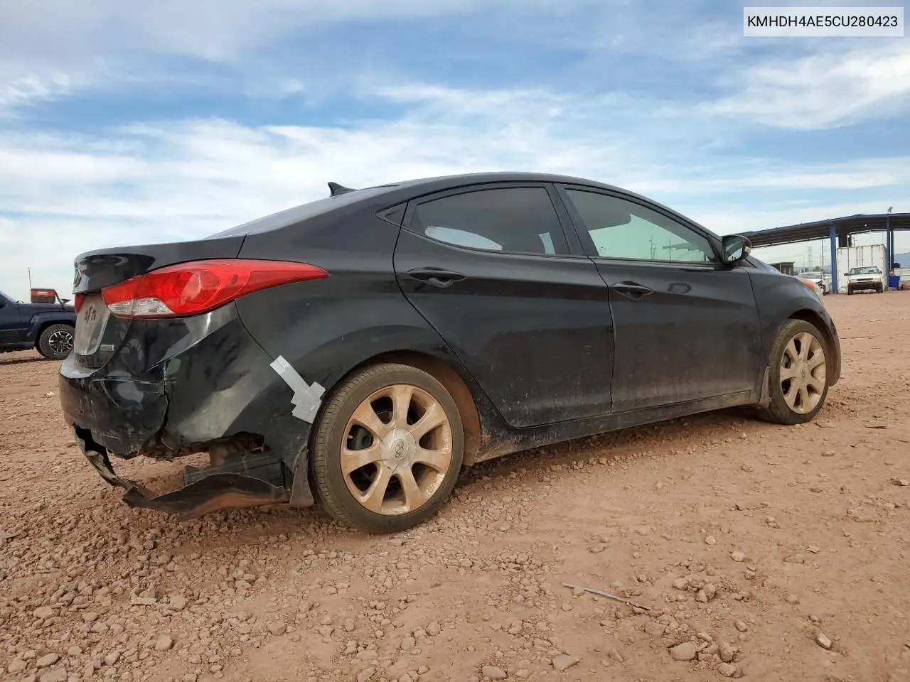 KMHDH4AE5CU280423 2012 Hyundai Elantra Gls