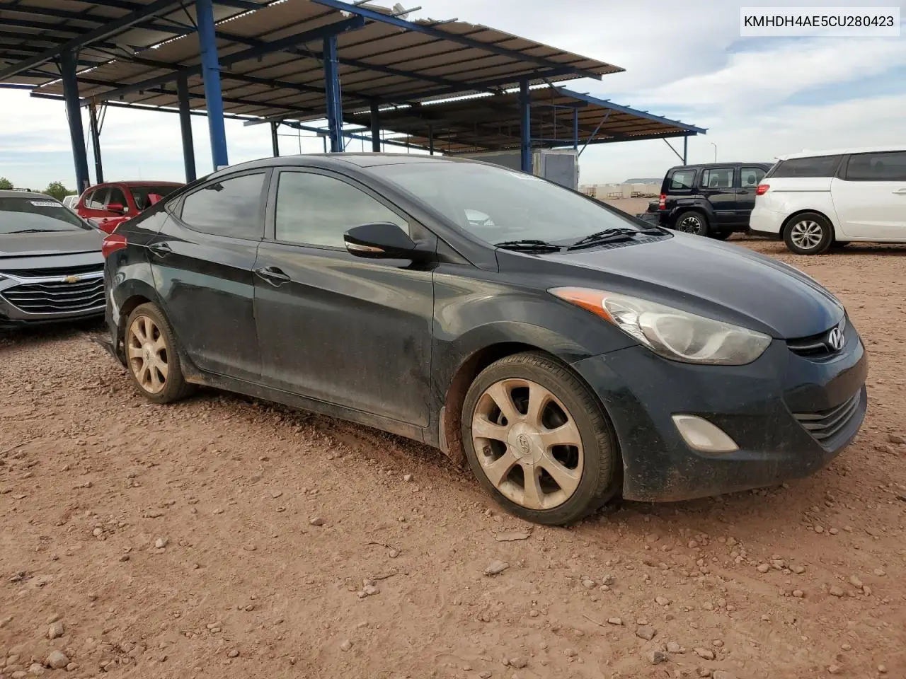KMHDH4AE5CU280423 2012 Hyundai Elantra Gls