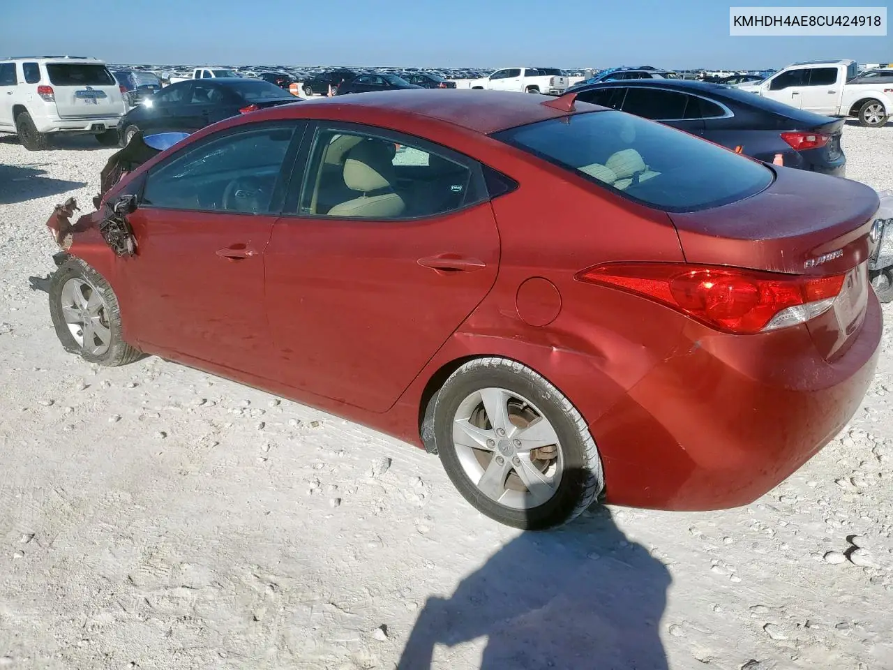 KMHDH4AE8CU424918 2012 Hyundai Elantra Gls