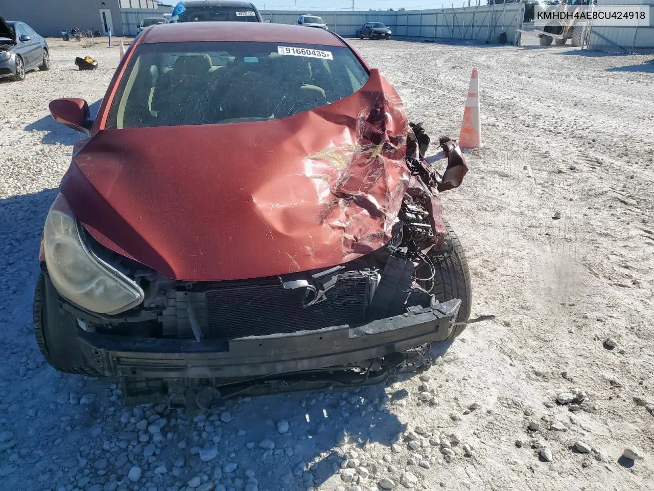 KMHDH4AE8CU424918 2012 Hyundai Elantra Gls