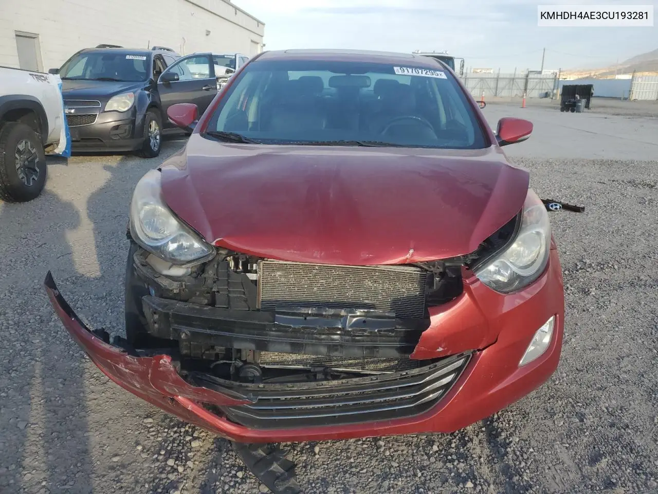 KMHDH4AE3CU193281 2012 Hyundai Elantra Gls