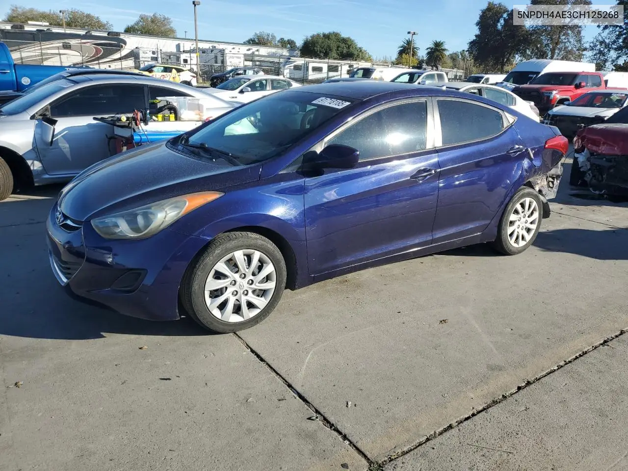 5NPDH4AE3CH125268 2012 Hyundai Elantra Gls