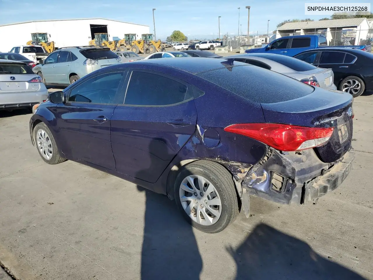 5NPDH4AE3CH125268 2012 Hyundai Elantra Gls