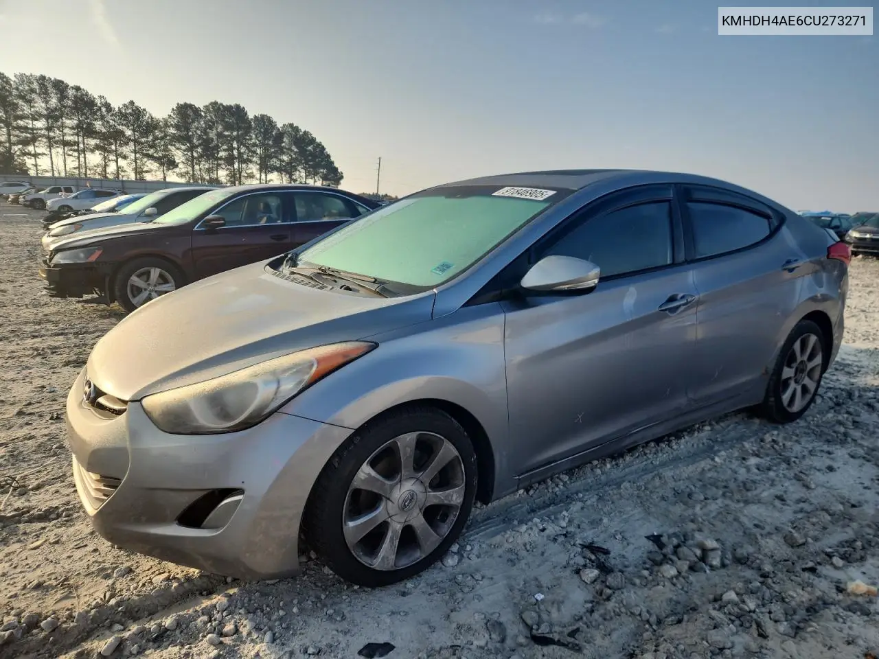 KMHDH4AE6CU273271 2012 Hyundai Elantra Gls
