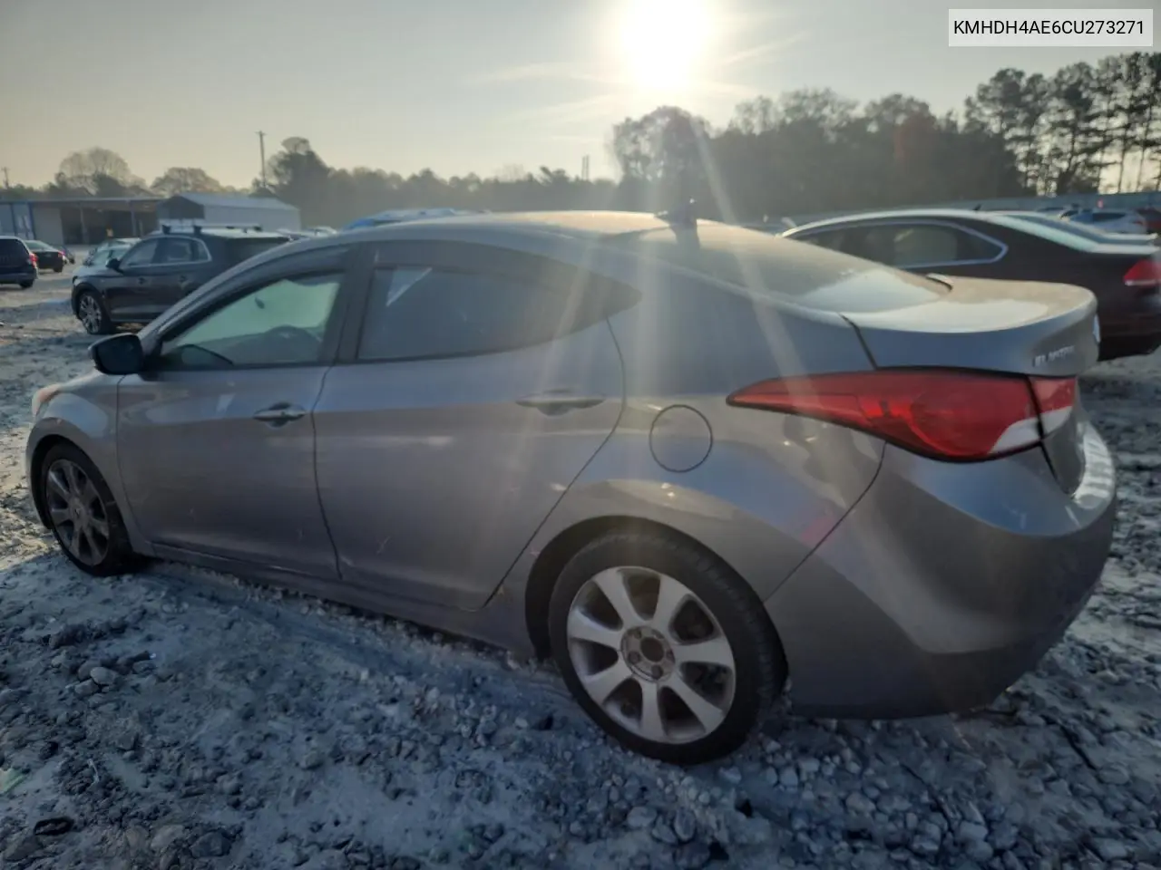 KMHDH4AE6CU273271 2012 Hyundai Elantra Gls
