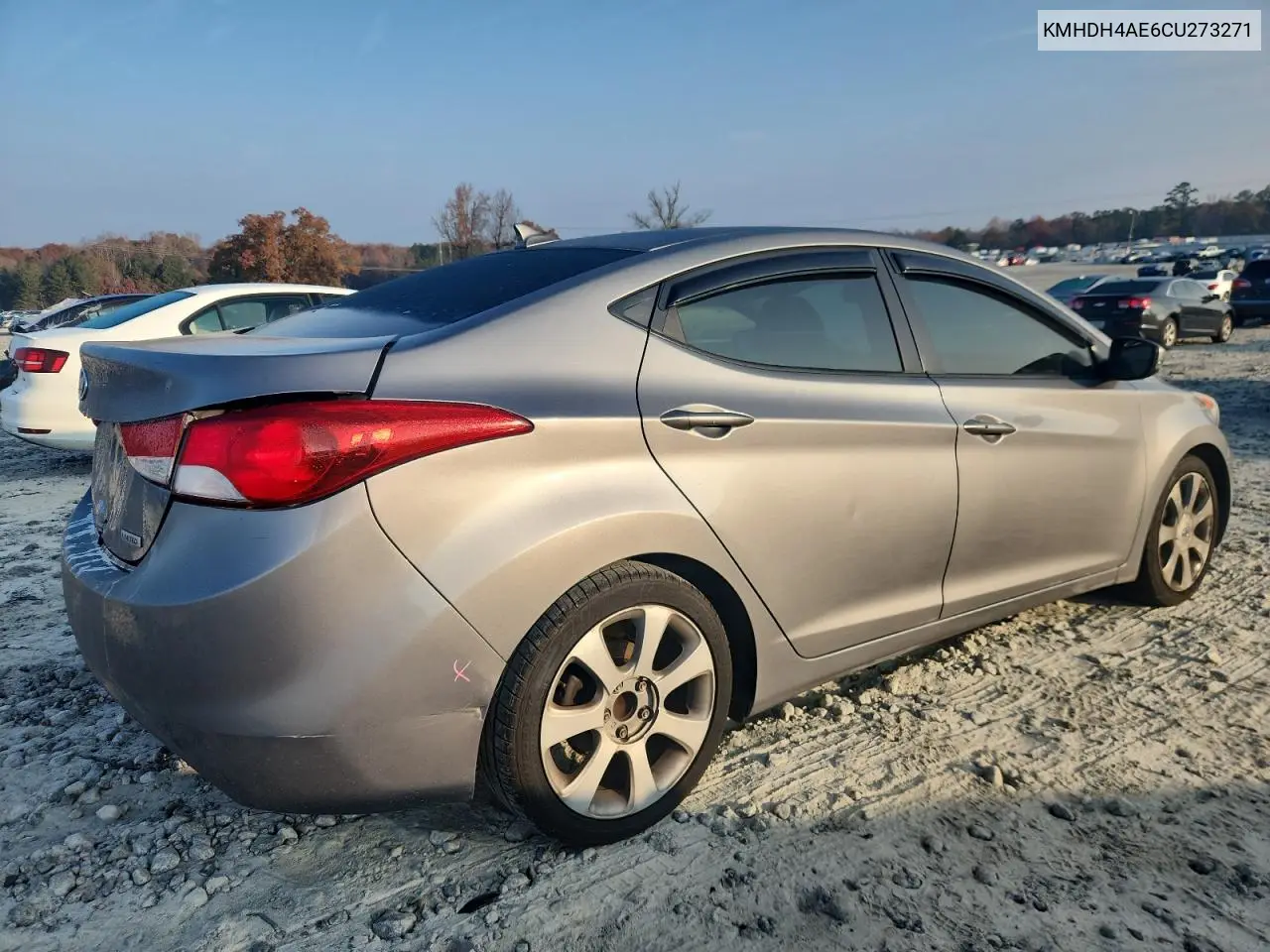KMHDH4AE6CU273271 2012 Hyundai Elantra Gls