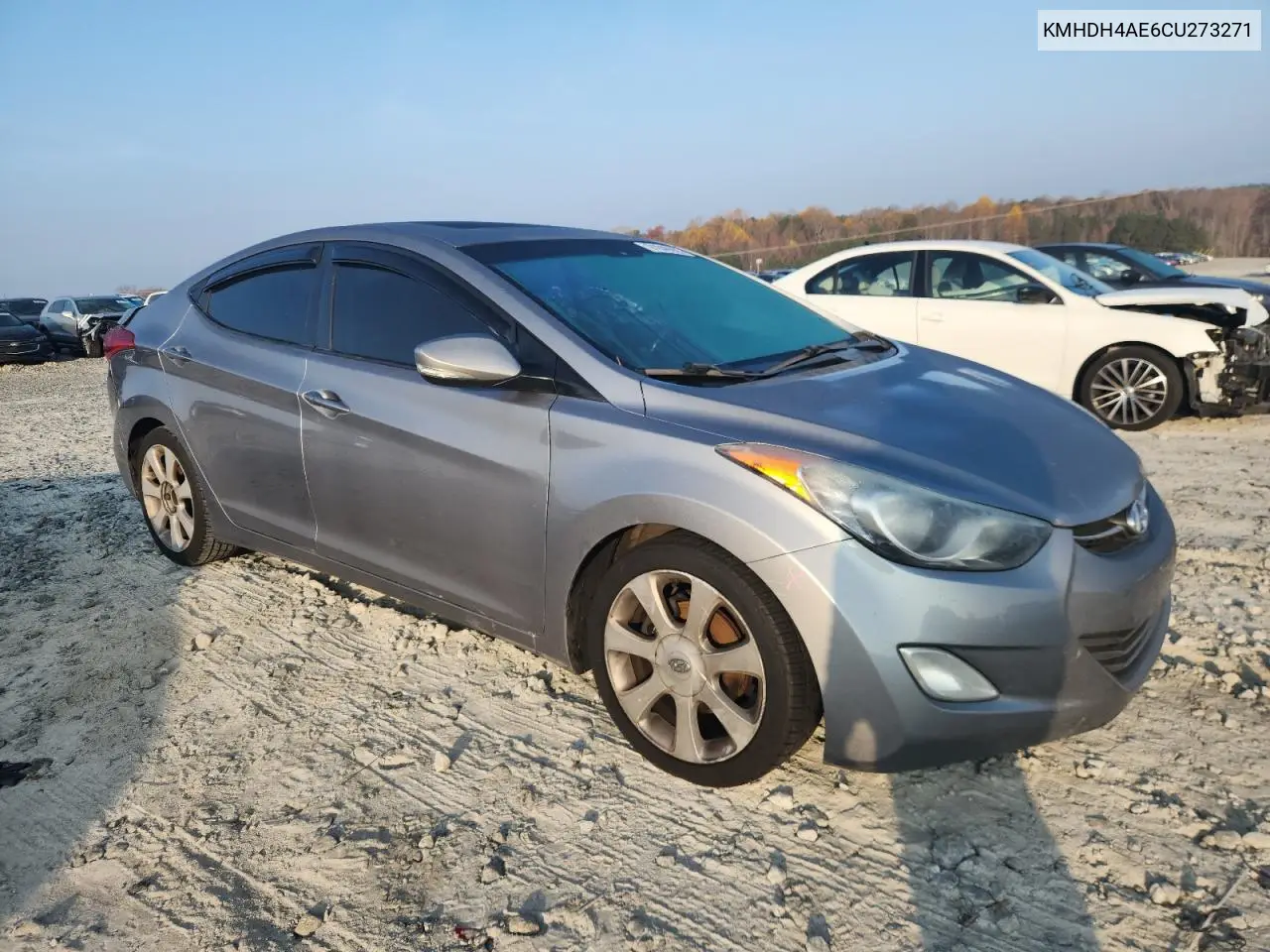 KMHDH4AE6CU273271 2012 Hyundai Elantra Gls