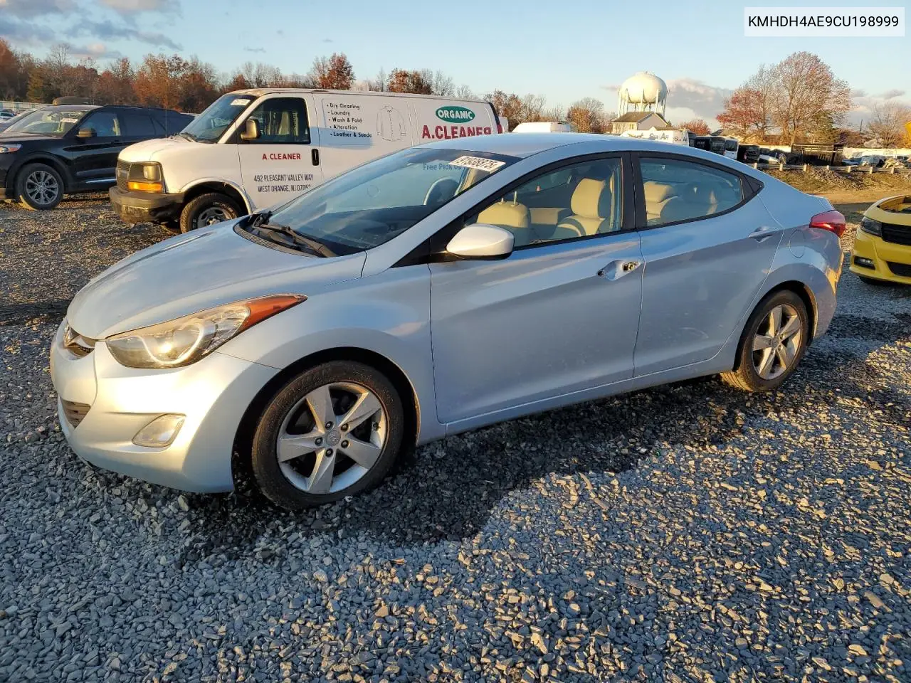 KMHDH4AE9CU198999 2012 Hyundai Elantra Gls