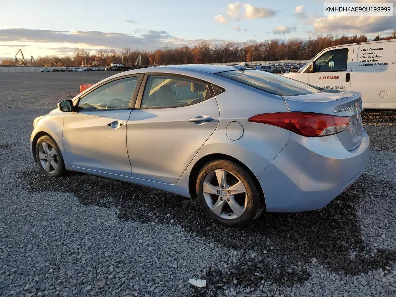KMHDH4AE9CU198999 2012 Hyundai Elantra Gls
