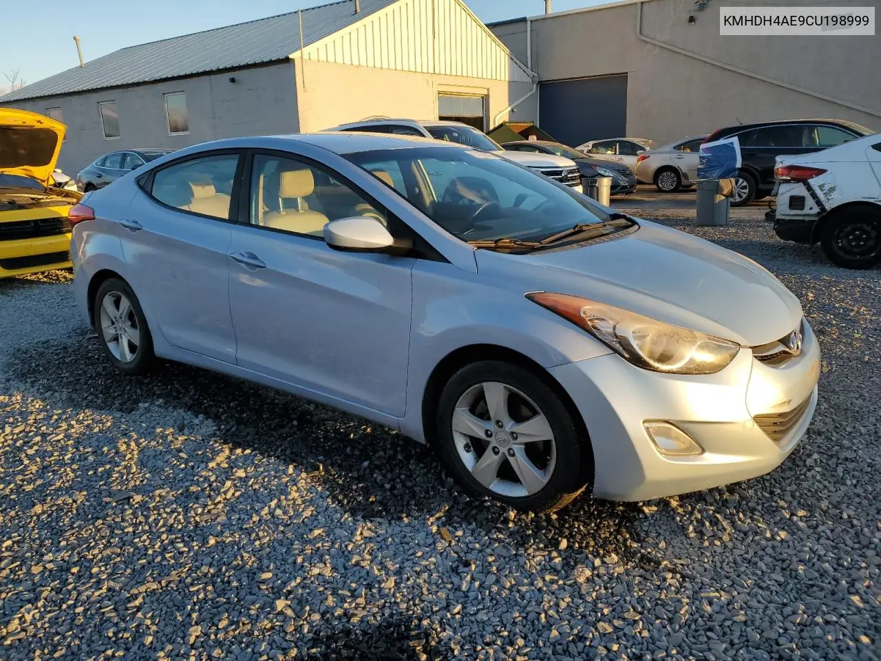KMHDH4AE9CU198999 2012 Hyundai Elantra Gls