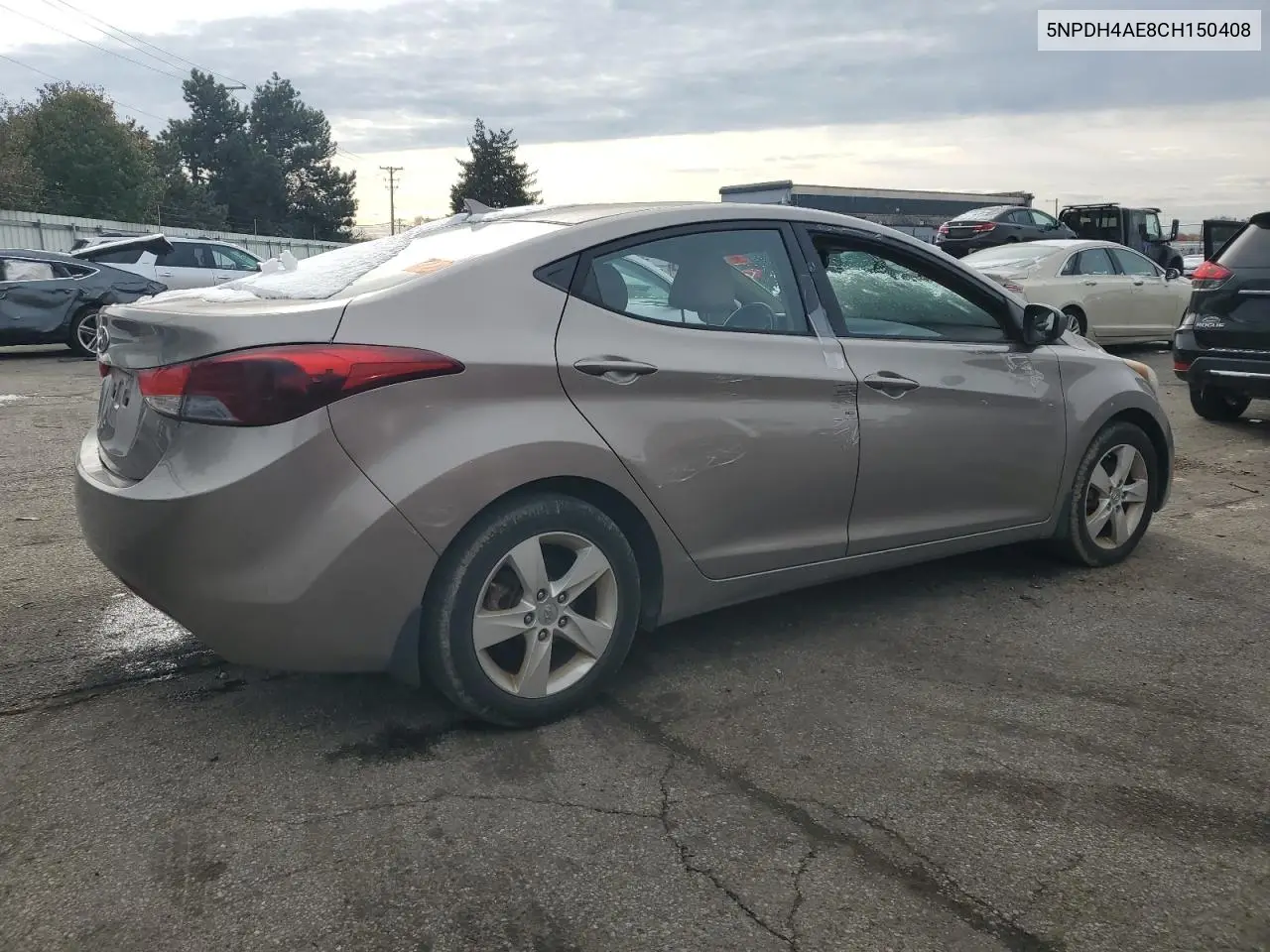 5NPDH4AE8CH150408 2012 Hyundai Elantra Gls