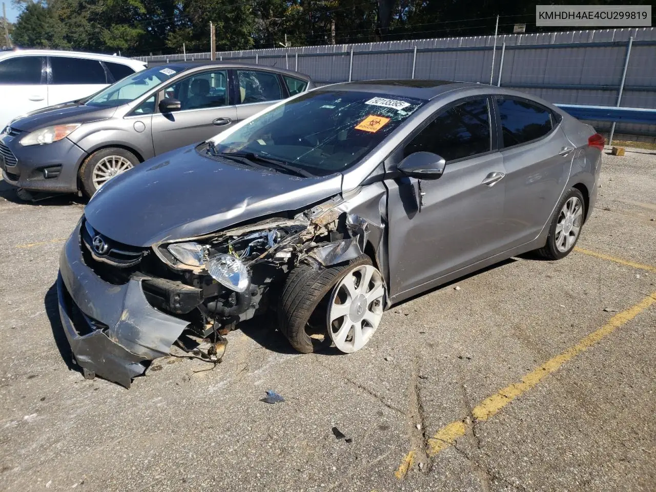 KMHDH4AE4CU299819 2012 Hyundai Elantra Gls