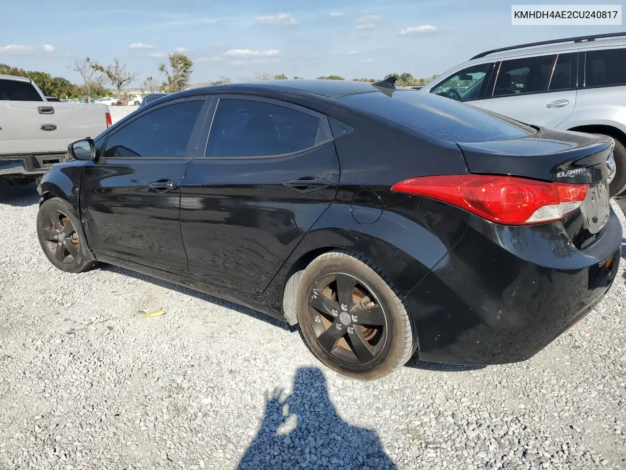 KMHDH4AE2CU240817 2012 Hyundai Elantra Gls