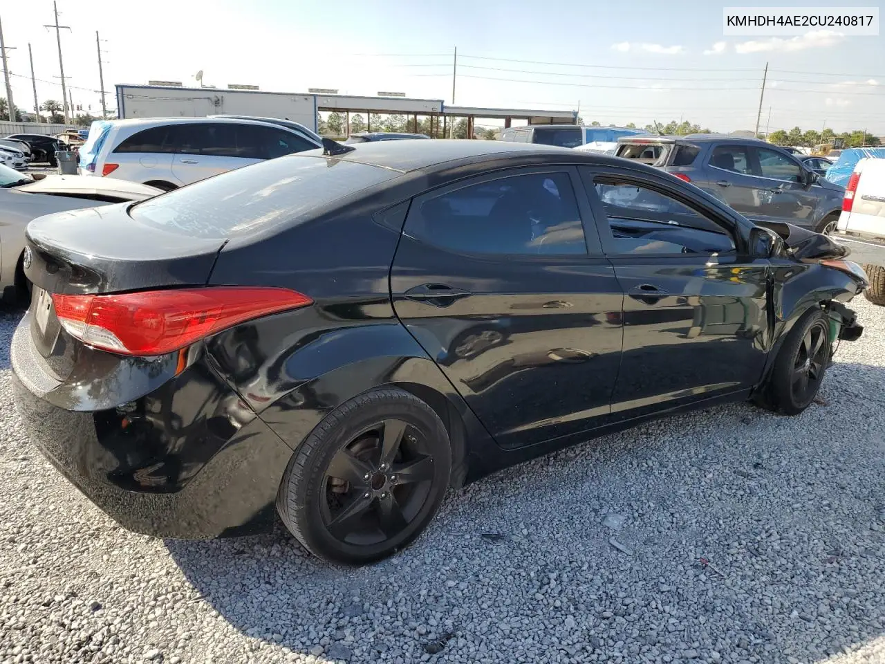 KMHDH4AE2CU240817 2012 Hyundai Elantra Gls