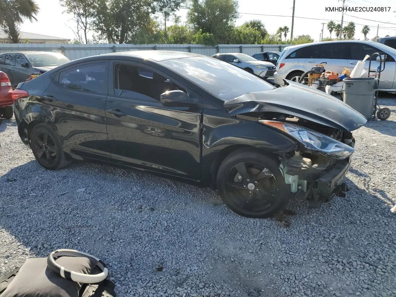 KMHDH4AE2CU240817 2012 Hyundai Elantra Gls
