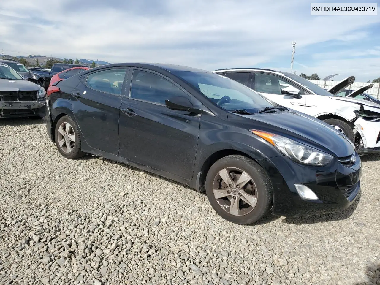 KMHDH4AE3CU433719 2012 Hyundai Elantra Gls