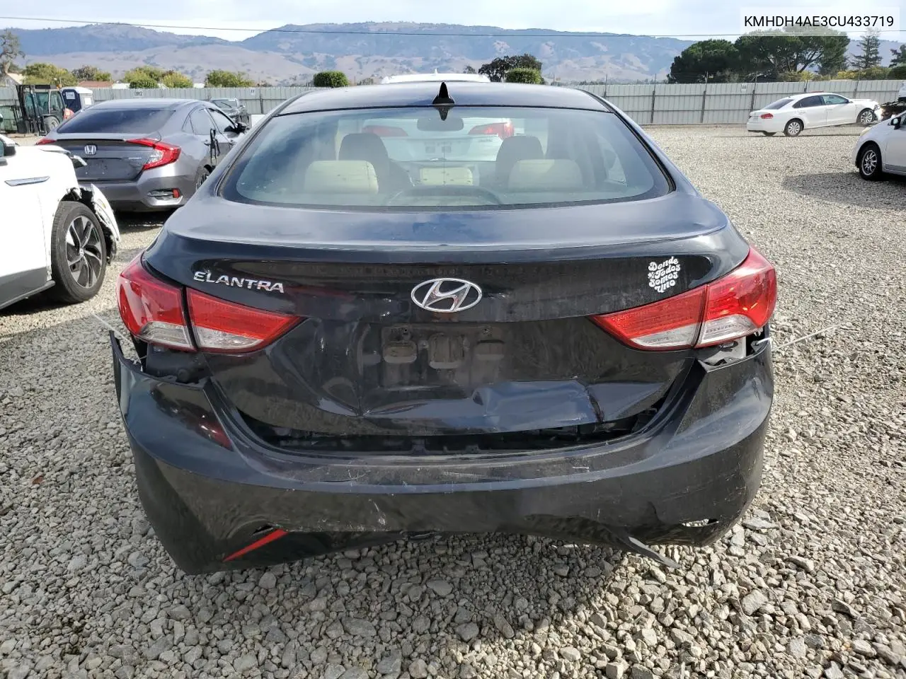 KMHDH4AE3CU433719 2012 Hyundai Elantra Gls