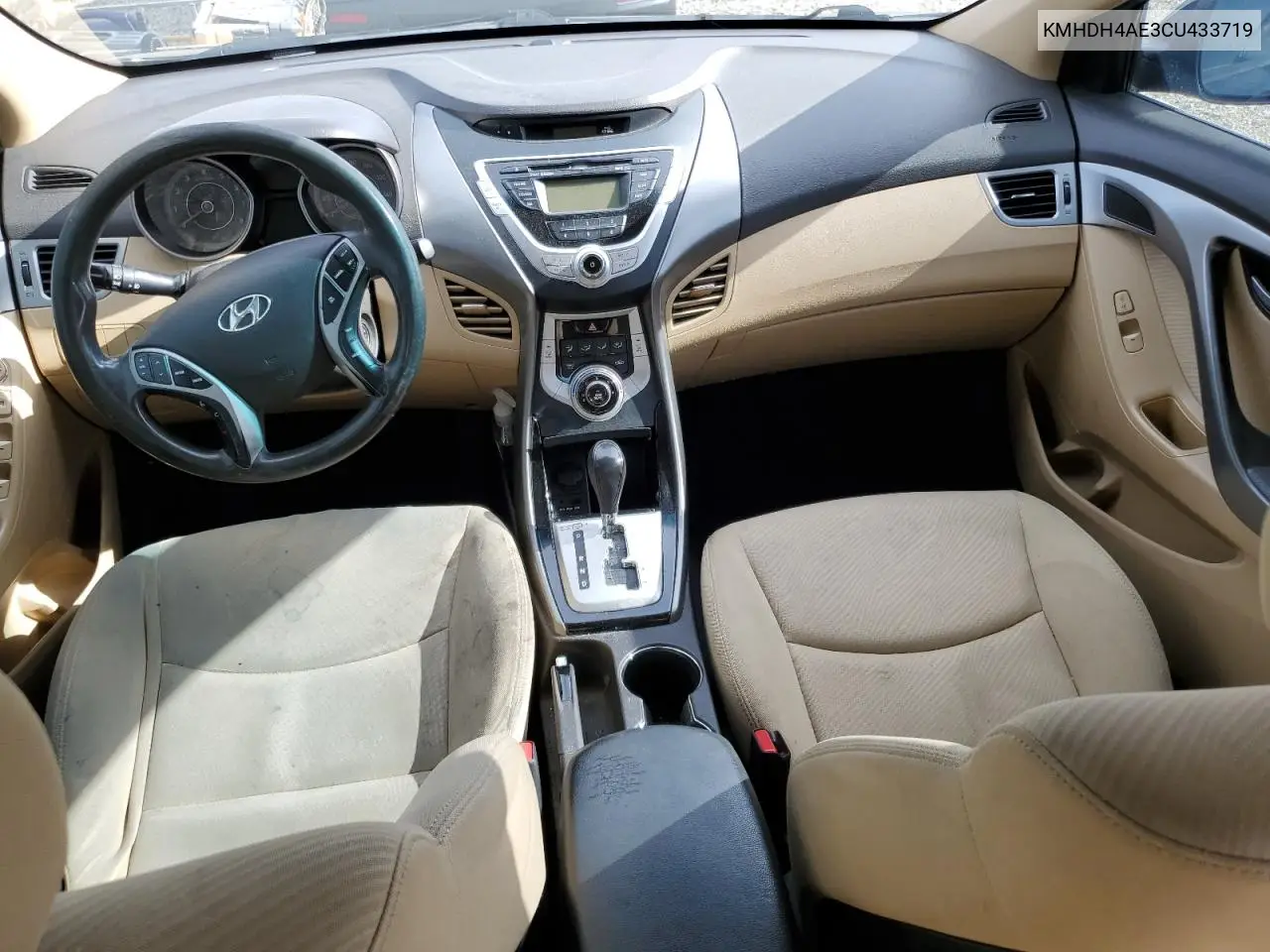 KMHDH4AE3CU433719 2012 Hyundai Elantra Gls