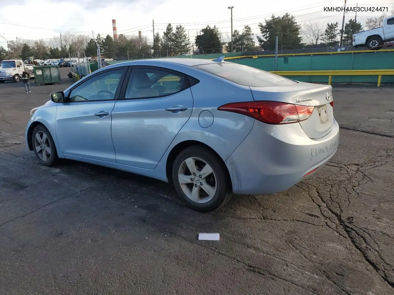 KMHDH4AE3CU424471 2012 Hyundai Elantra Gls