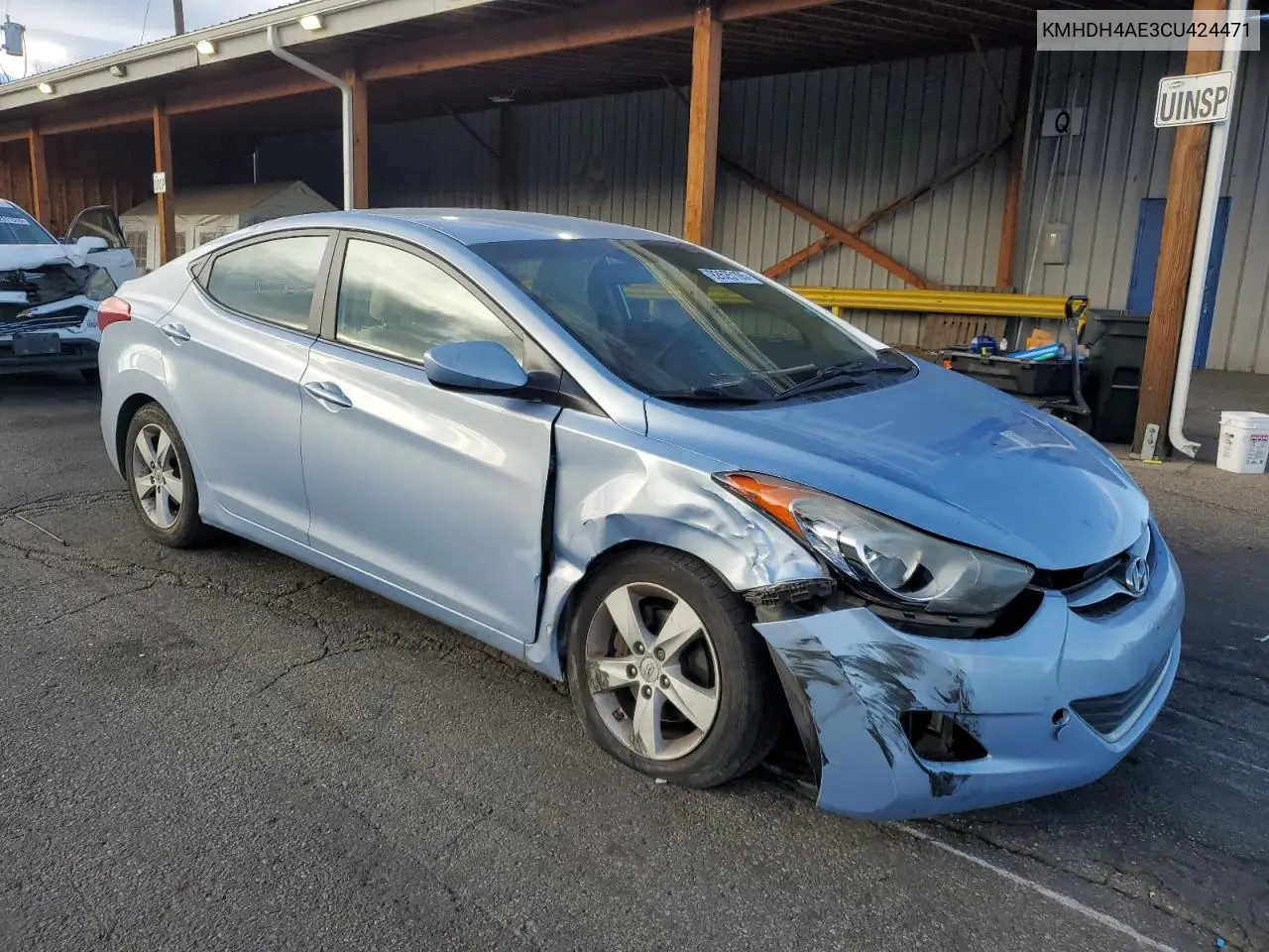 KMHDH4AE3CU424471 2012 Hyundai Elantra Gls