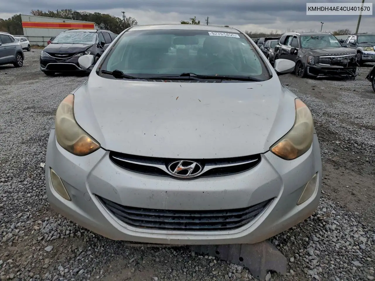 KMHDH4AE4CU401670 2012 Hyundai Elantra Gls