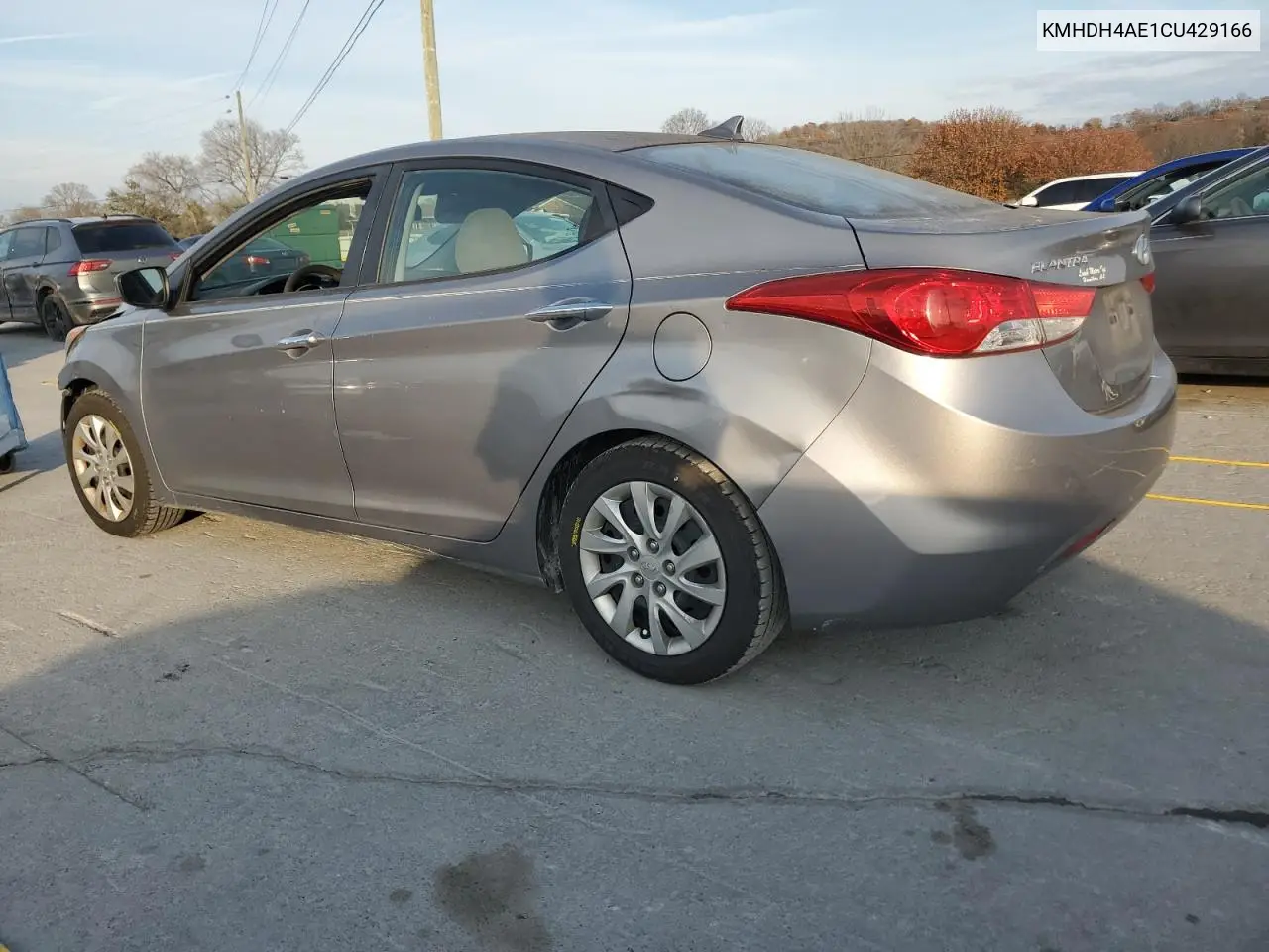 KMHDH4AE1CU429166 2012 Hyundai Elantra Gls