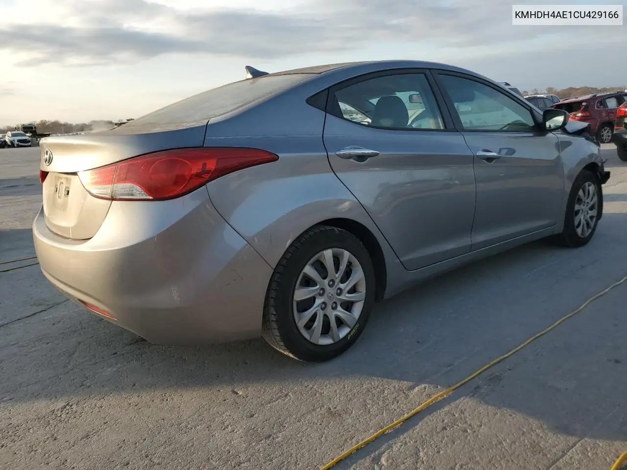 KMHDH4AE1CU429166 2012 Hyundai Elantra Gls