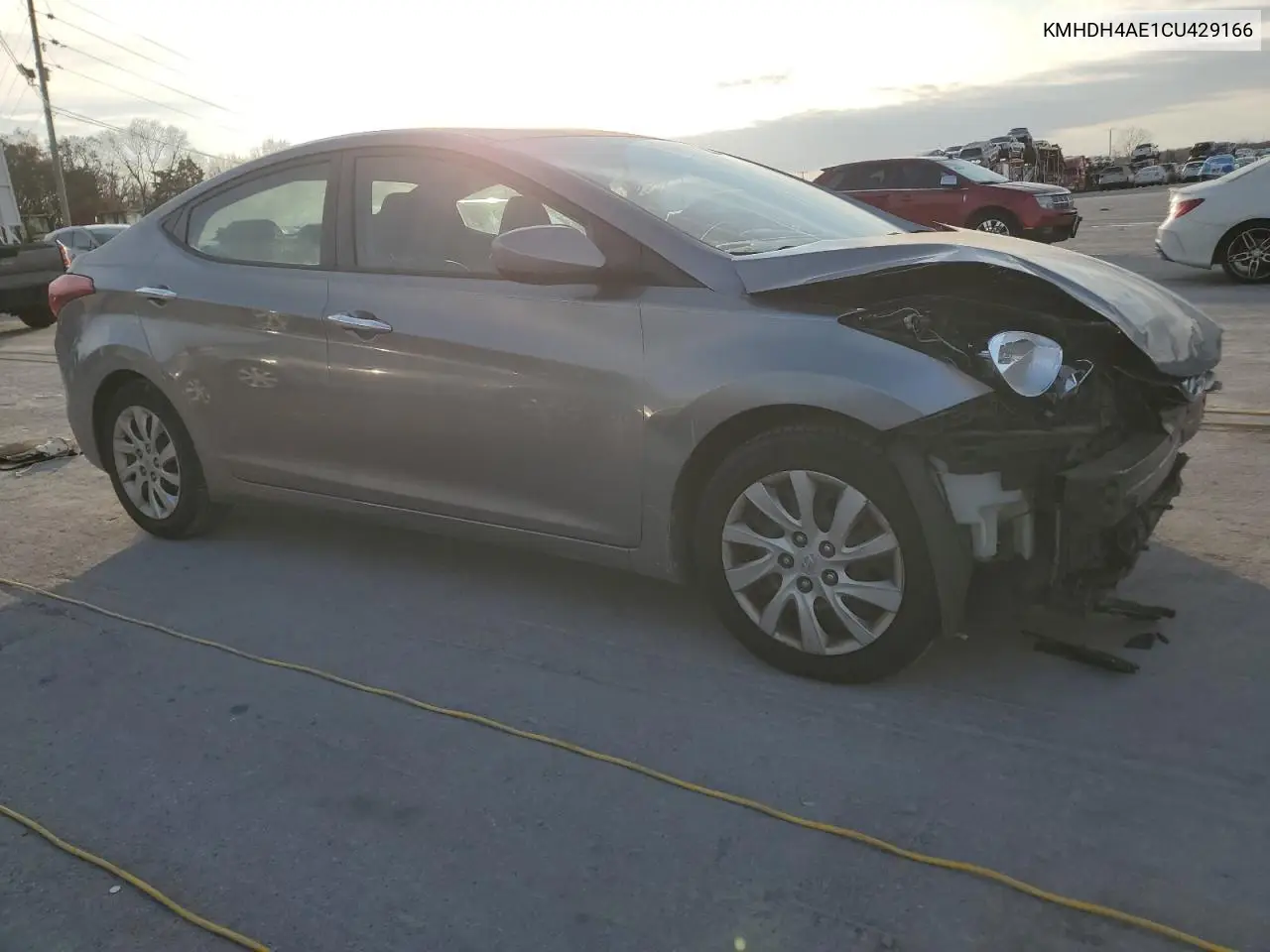 KMHDH4AE1CU429166 2012 Hyundai Elantra Gls