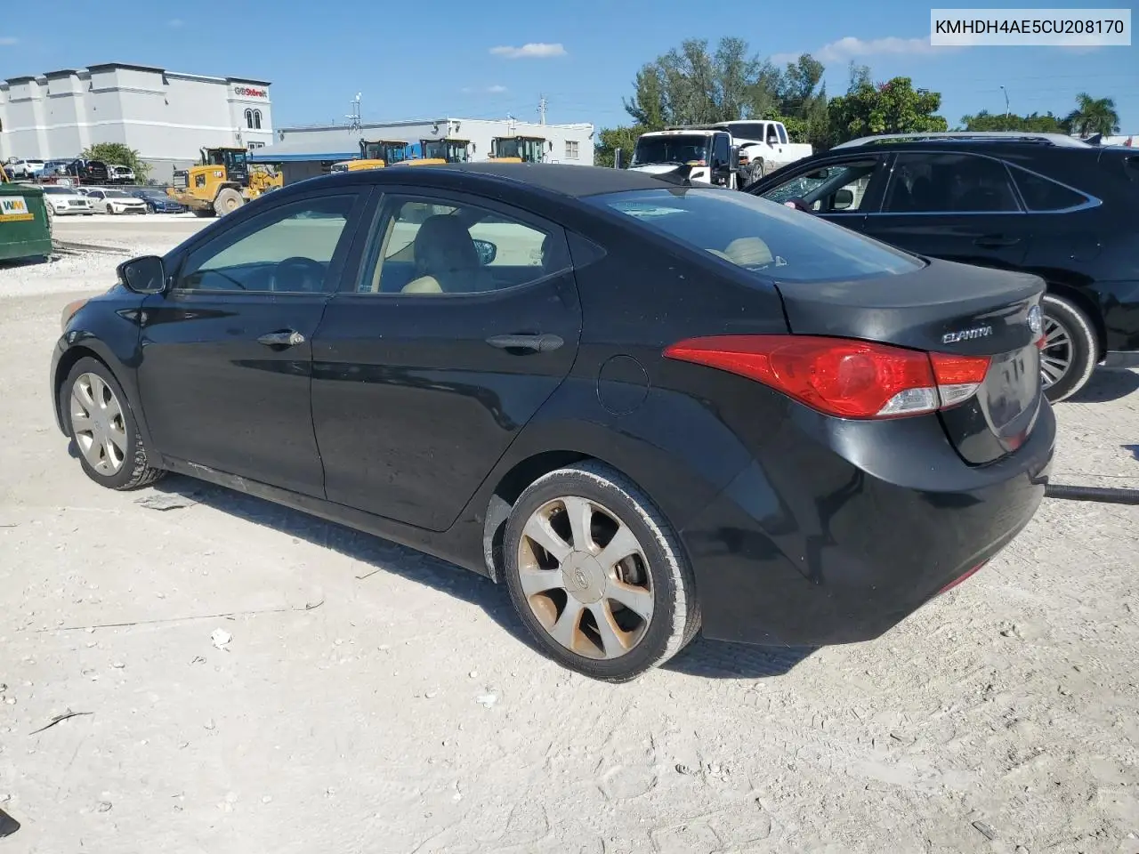 KMHDH4AE5CU208170 2012 Hyundai Elantra Gls