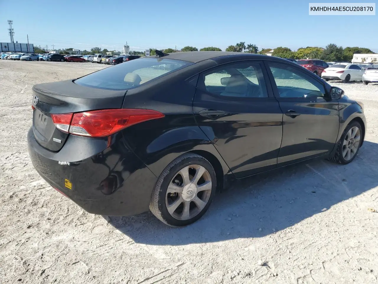 KMHDH4AE5CU208170 2012 Hyundai Elantra Gls