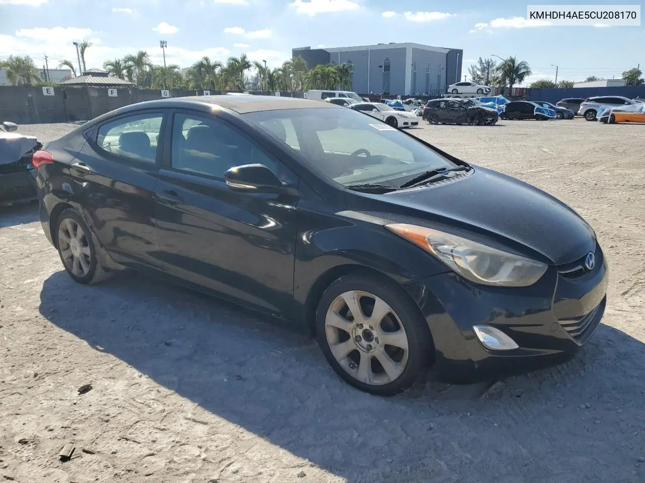 KMHDH4AE5CU208170 2012 Hyundai Elantra Gls
