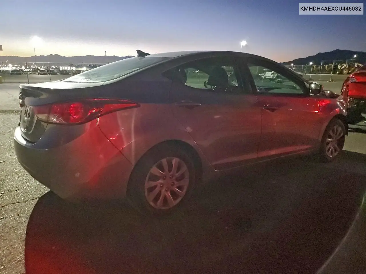 KMHDH4AEXCU446032 2012 Hyundai Elantra Gls