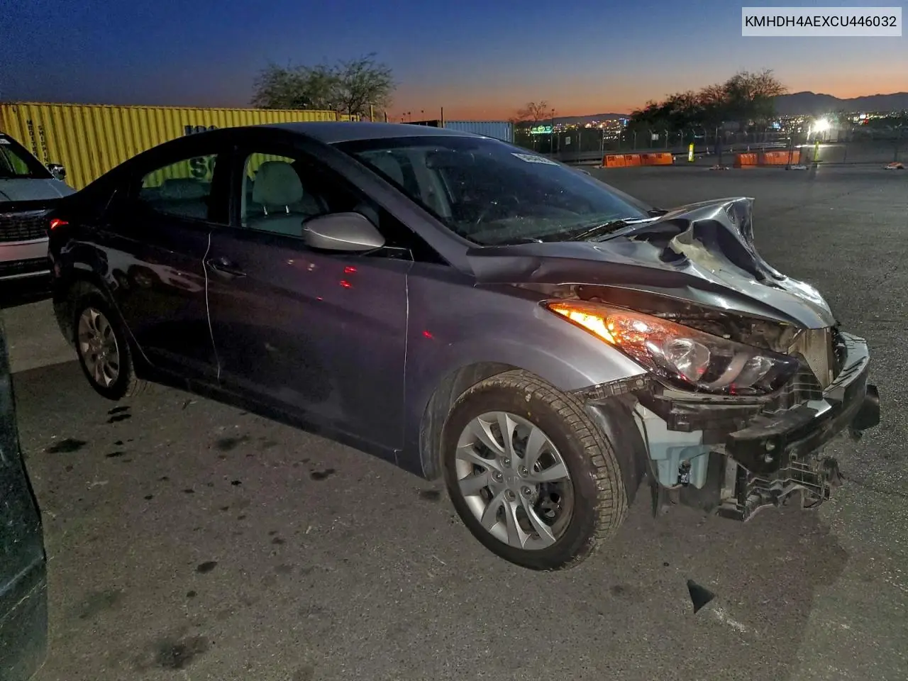 KMHDH4AEXCU446032 2012 Hyundai Elantra Gls