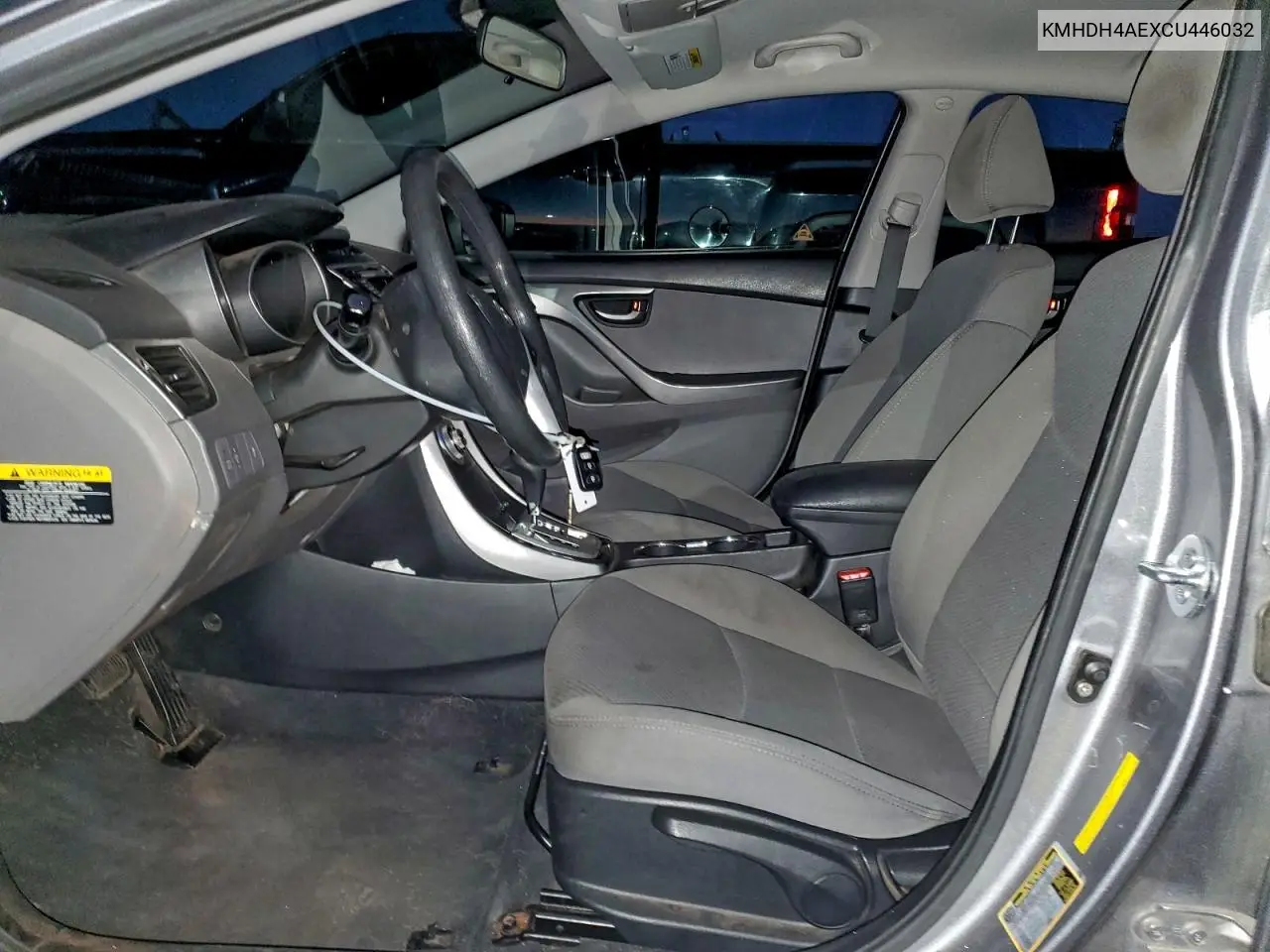 KMHDH4AEXCU446032 2012 Hyundai Elantra Gls