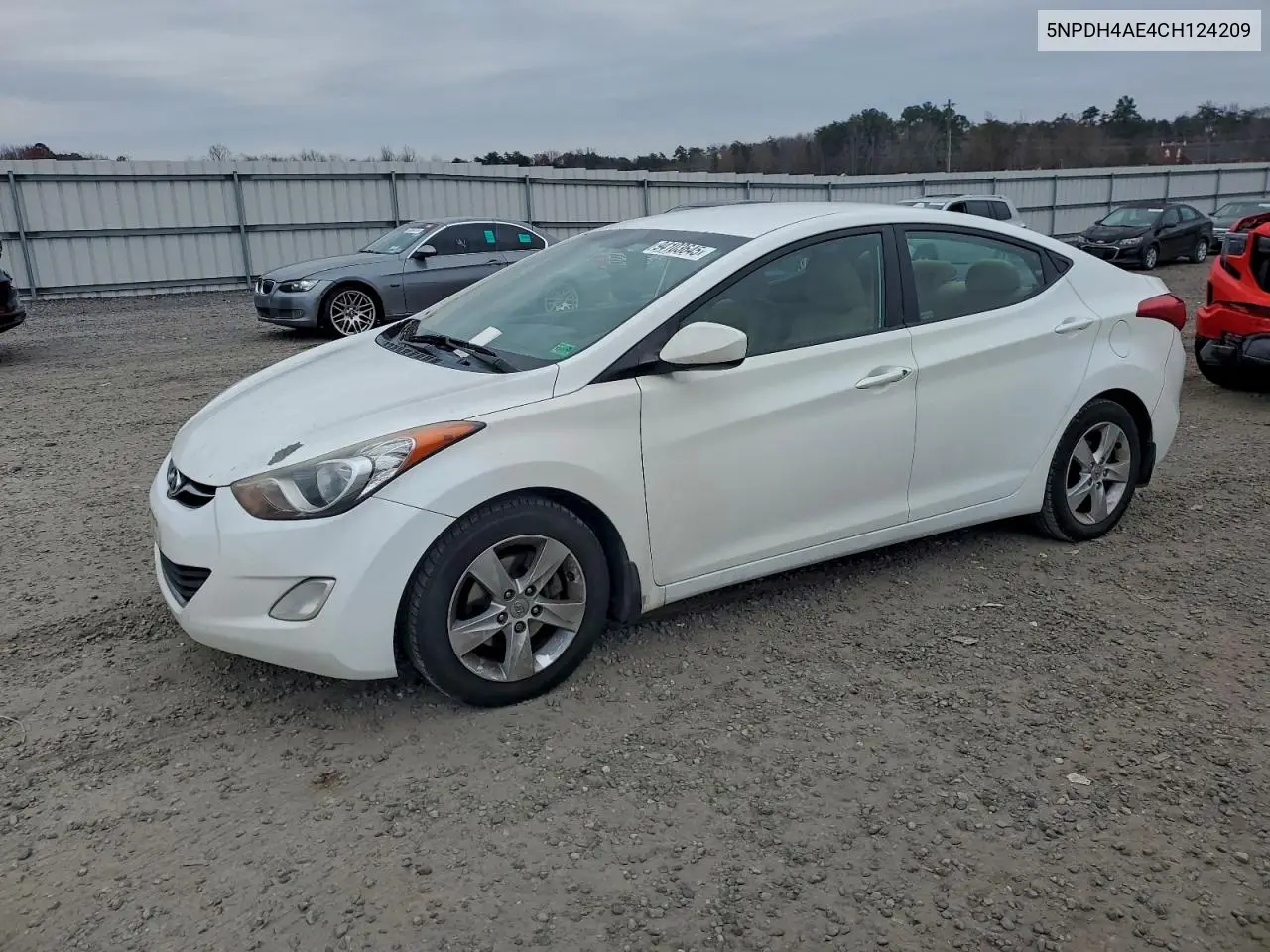 5NPDH4AE4CH124209 2012 Hyundai Elantra Gls