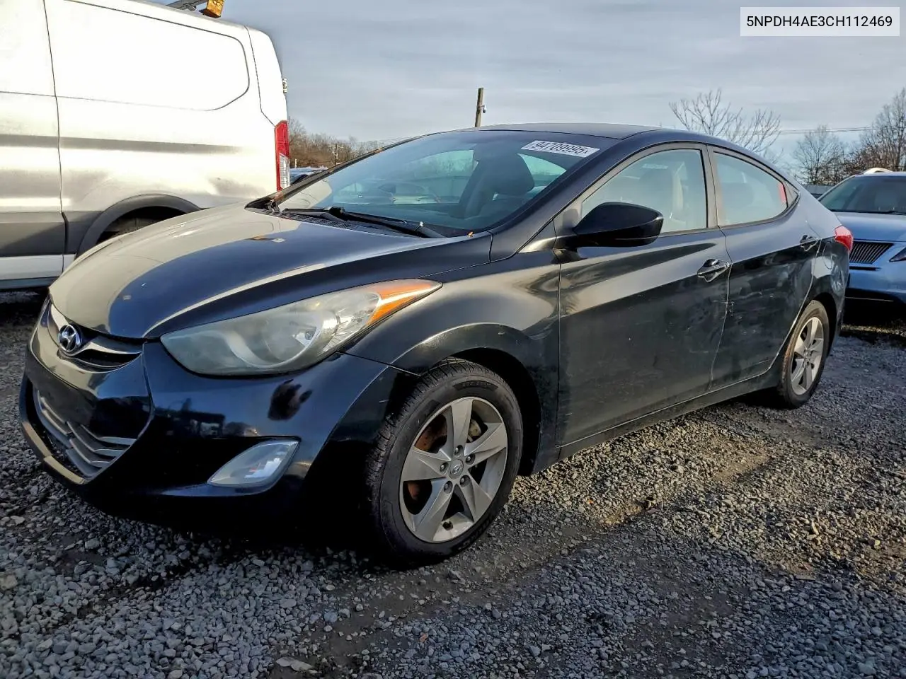 5NPDH4AE3CH112469 2012 Hyundai Elantra Gls