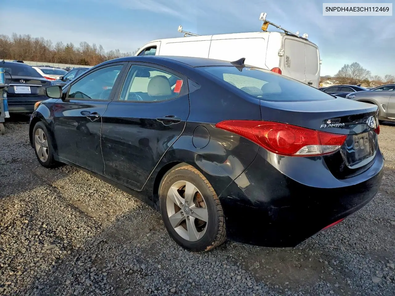 5NPDH4AE3CH112469 2012 Hyundai Elantra Gls