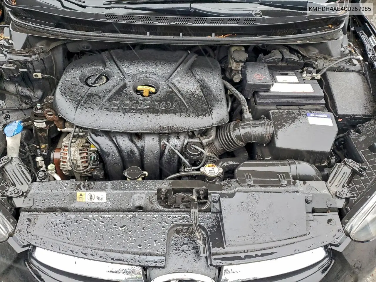KMHDH4AE4CU267985 2012 Hyundai Elantra Gls
