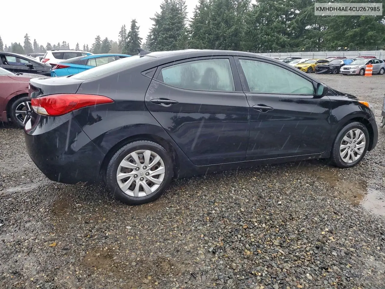 KMHDH4AE4CU267985 2012 Hyundai Elantra Gls